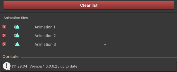 List animations