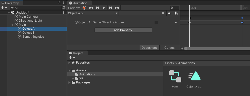 Hierarchy setup